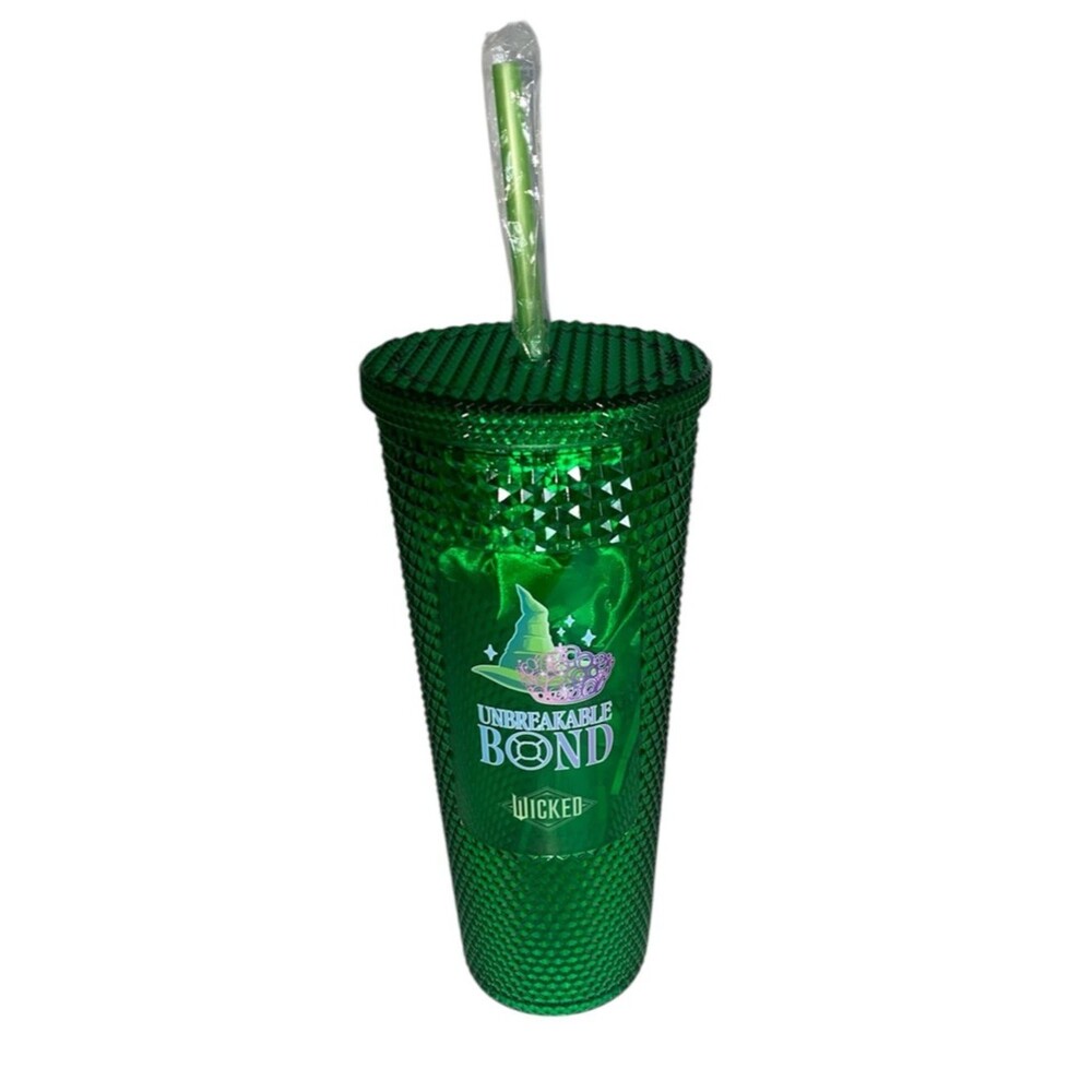WICKED Unbreakable Bond Green Tumbler with Straw